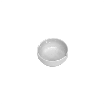 Aschenbecher Mini rund Porzellan, weiß_seite